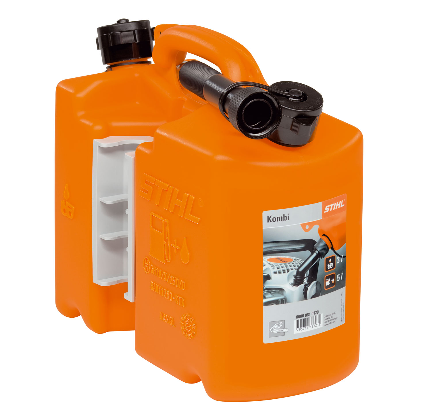 Bidón combinado, naranja. Profesional
