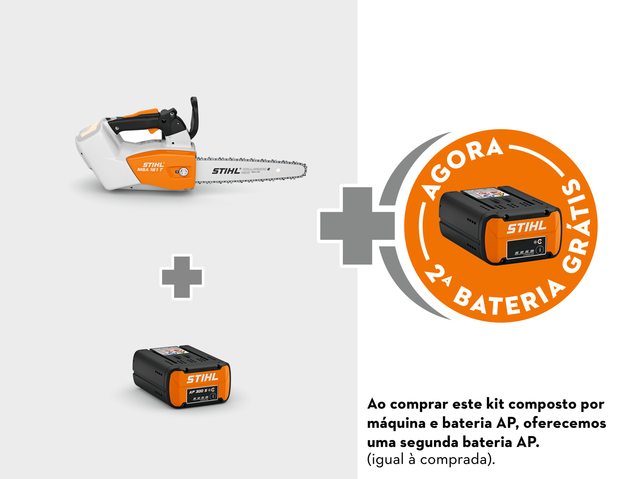 KIT MSA 161 T com AP 300 S: 2ª bateria AP 300 S Grátis