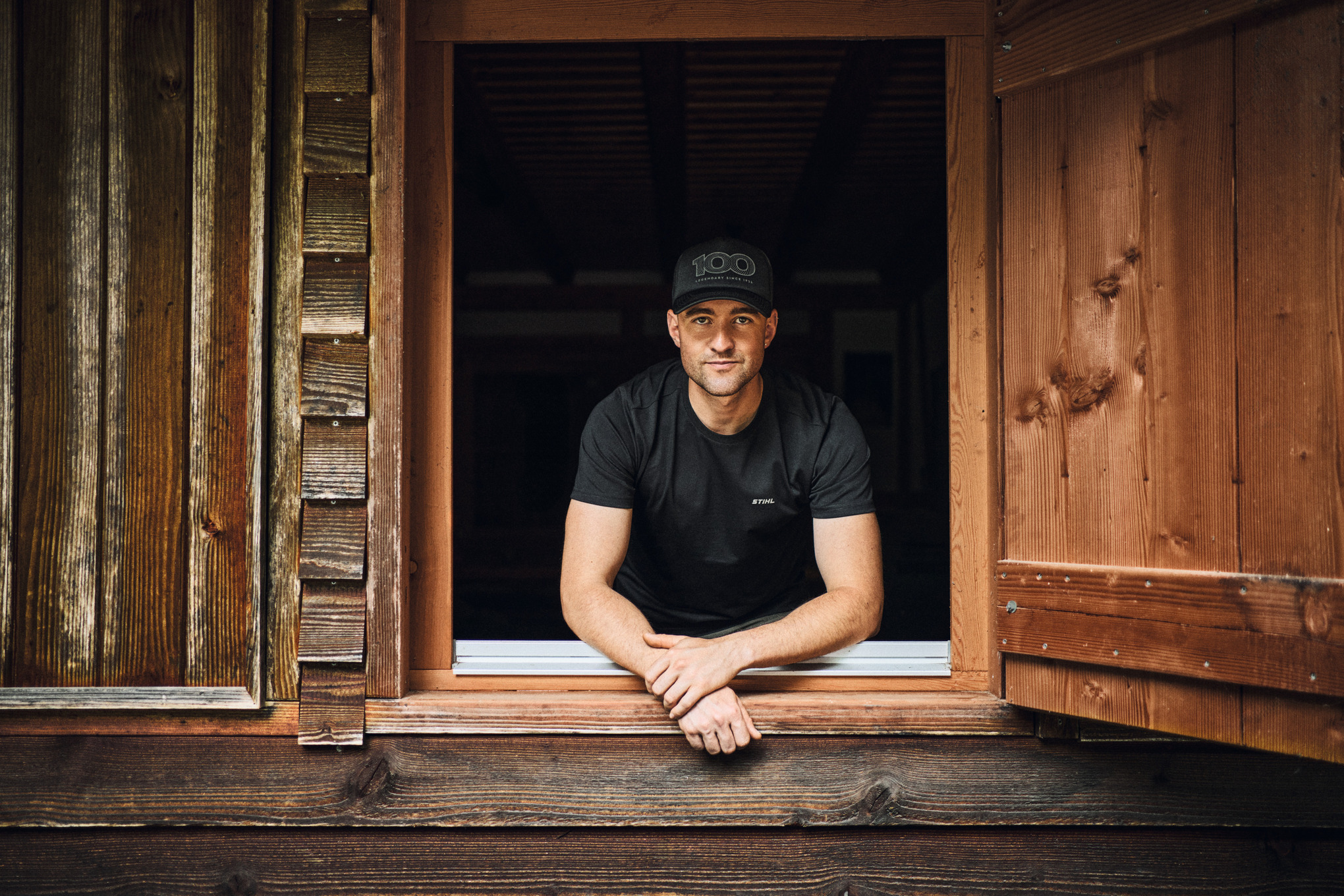 T-shirt «STIHL 100 reflective» preta