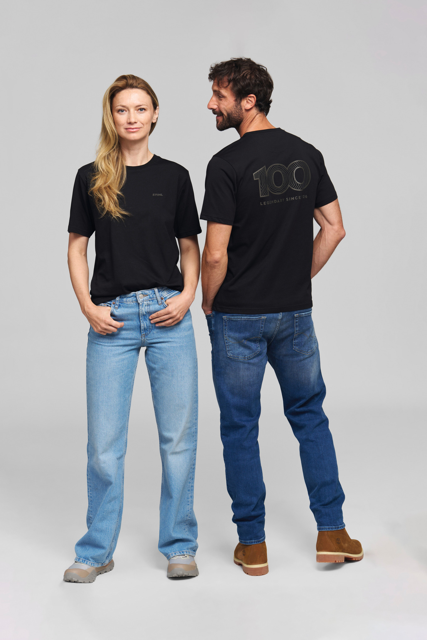 T-shirt «STIHL 100 reflective» preta