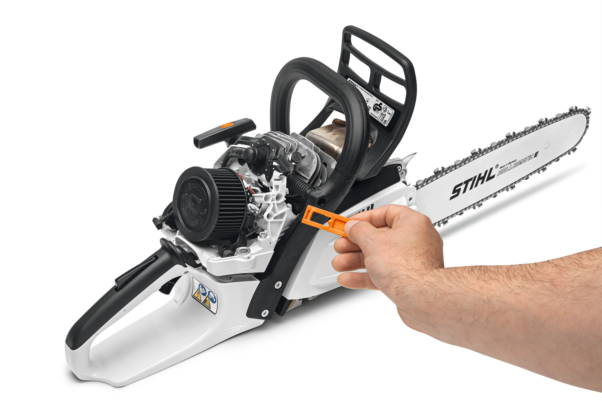 Pré-aquecimento do carburador STIHL