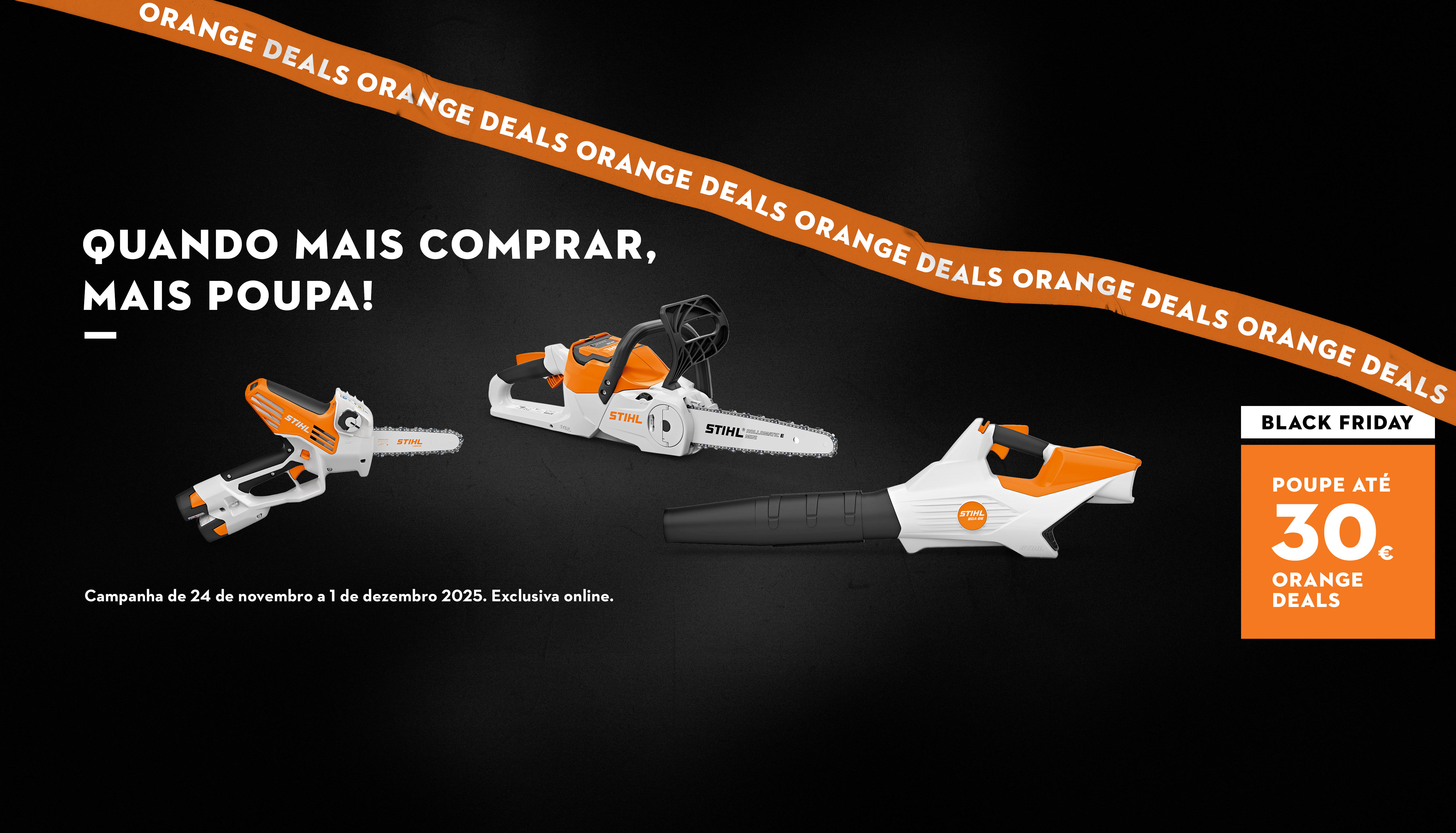 Campanha de Black Friday | Orange Deals | Quanto mais comprar, mais poupa! 