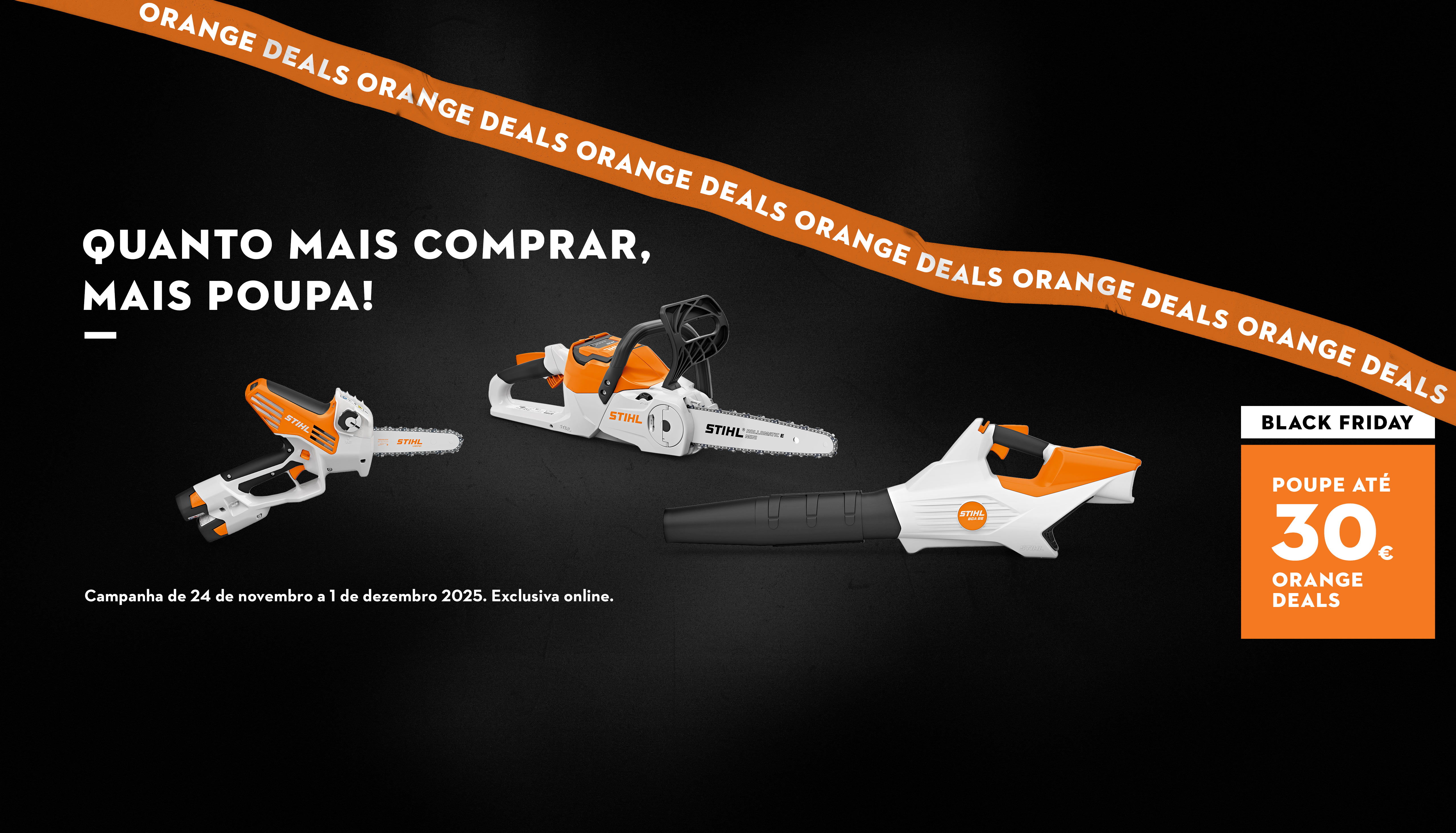 Campanha de Black Friday | Orange Deals | Quanto mais comprar, mais poupa! 