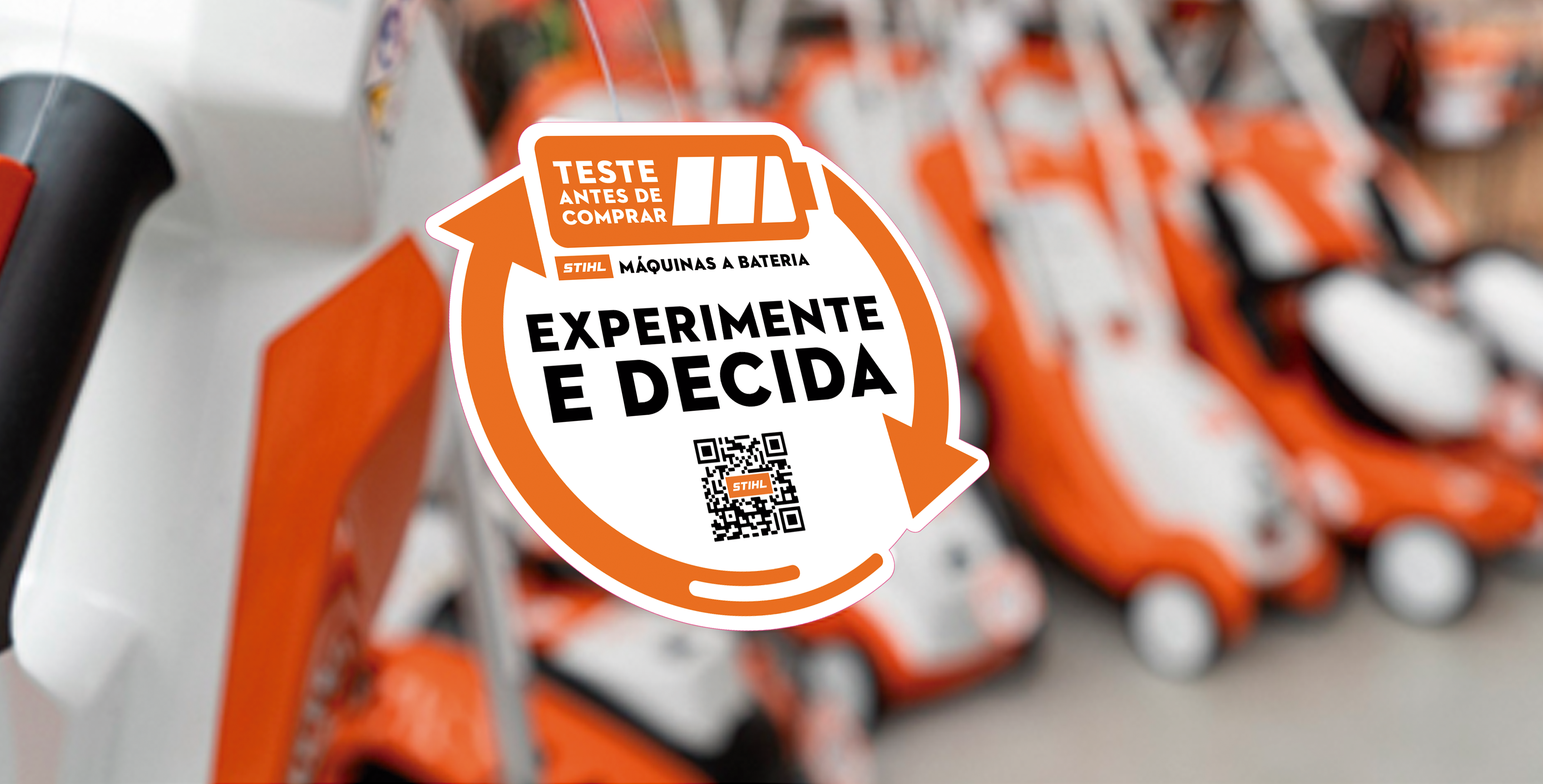 Teste antes de comprar | Experimente e decida | Máquinas a Bateria STIHL 
