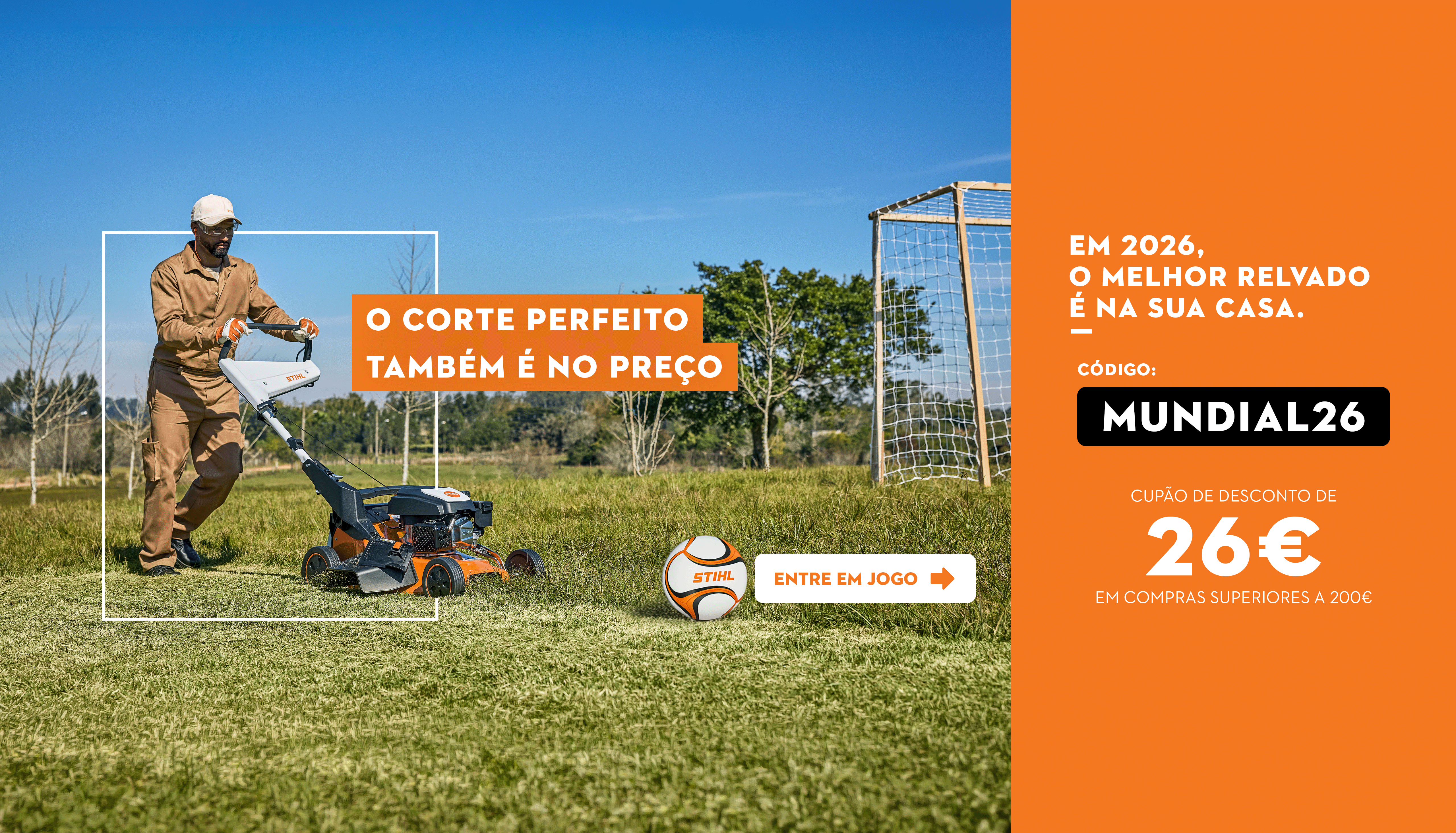 Campanha mundial 2026 - O CORTE PERFEITO TAMBÉM ESTÁ NO PREÇO Com a chegada do Mundial 2026, aproveite o código MUNDIAL26 